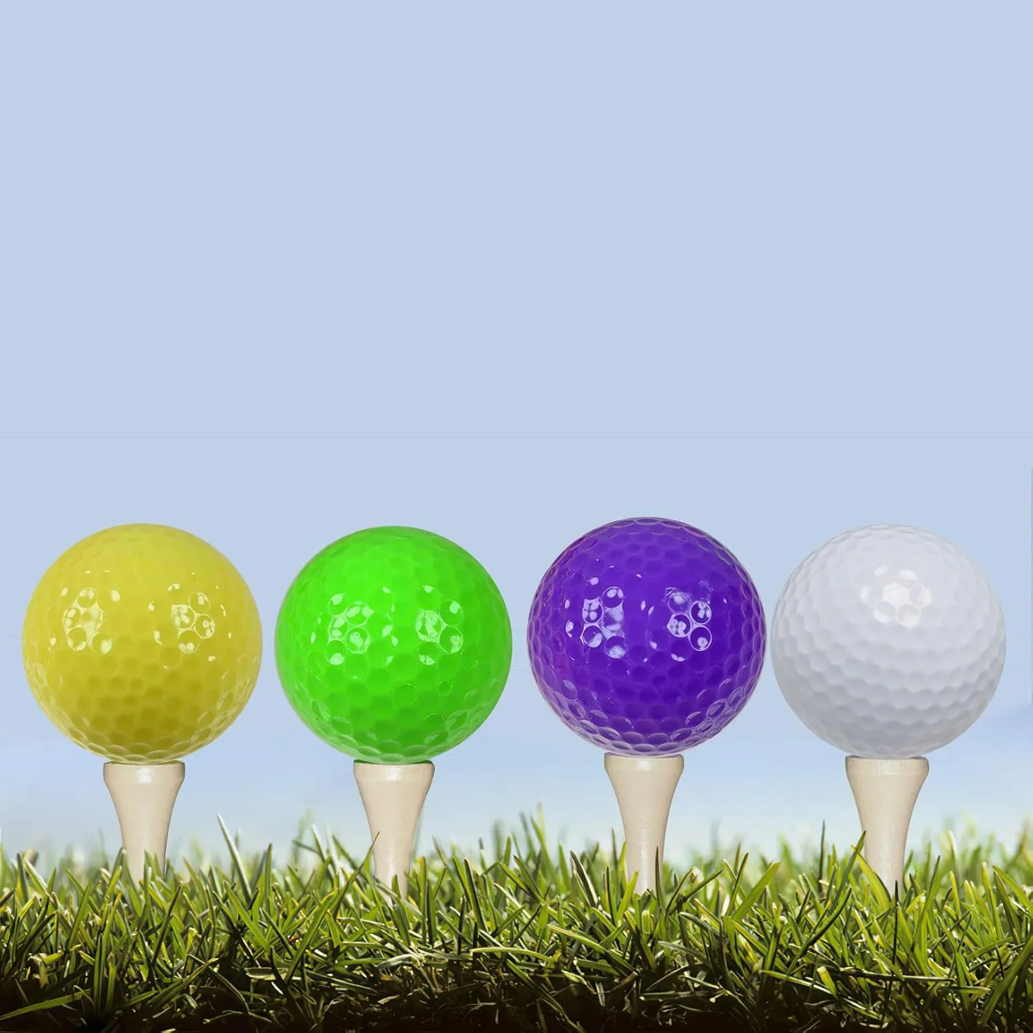 250/130/100 Pack of 2-3/4 or 3-1/4 Inches Professional Bamboo Golf Tees - Stronger Than Wooden Golf Tees Biodegradable & Less Friction