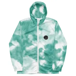 All-Season Unisex Windbreaker - Green Clouds