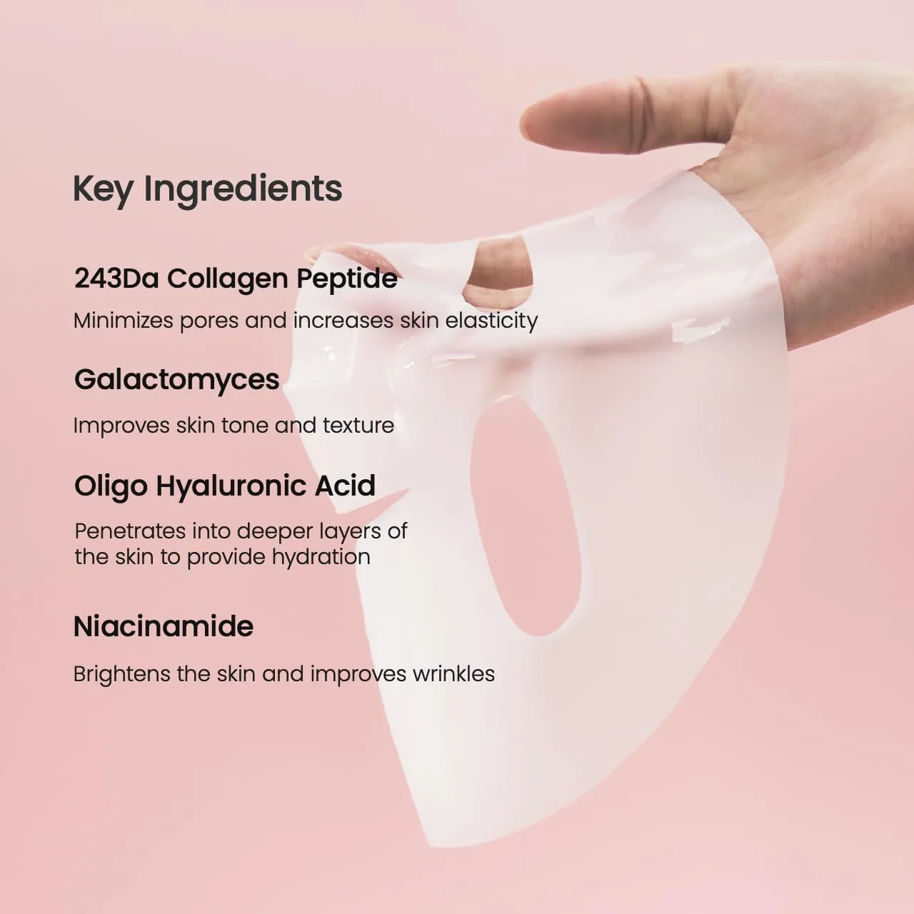 BIODANCE Bio-Collagen Real Deep Mask, Hydrating Overnight Hydrogel Mask, Pore Minimizing, Elasticity Improvement, 34g x4ea