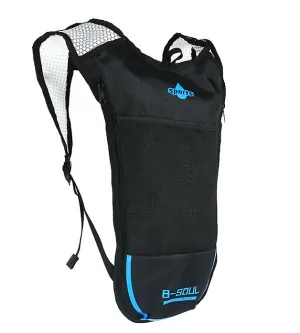 blue 6L outdoor sports water bag, waterproof and breathable backpack for running camping riding AZ20224