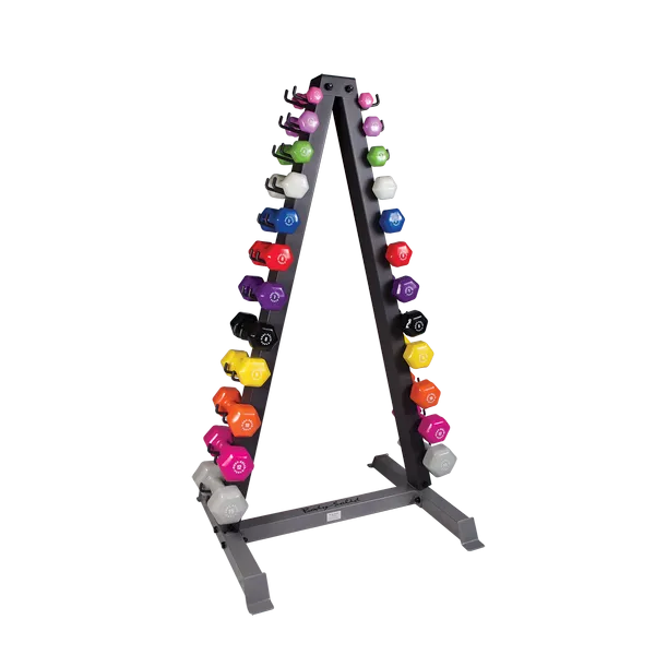 Body Solid 12 Pair Neoprene Dumbbell Set