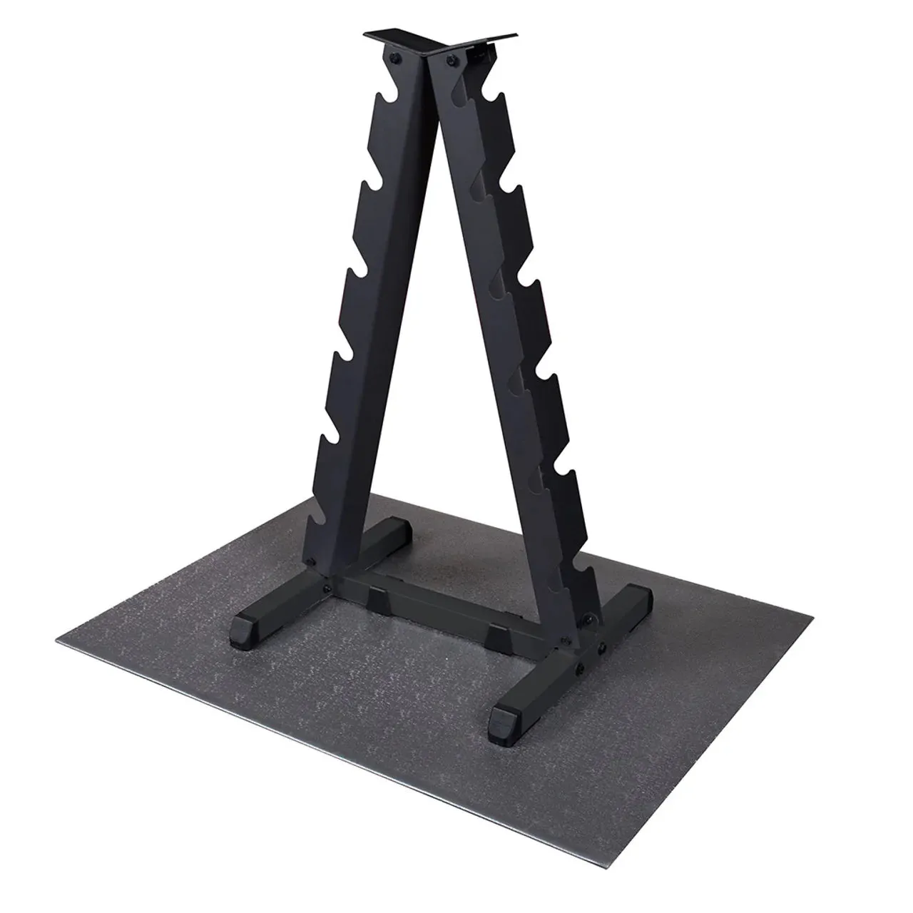 Body Solid 5-30lb Rubber Hex Dumbbell Package with Rack