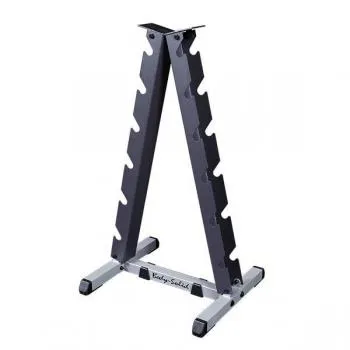 Body Solid 5-30lb Rubber Hex Dumbbell Package with Rack