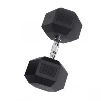 Body Solid 5-30lb Rubber Hex Dumbbell Package with Rack