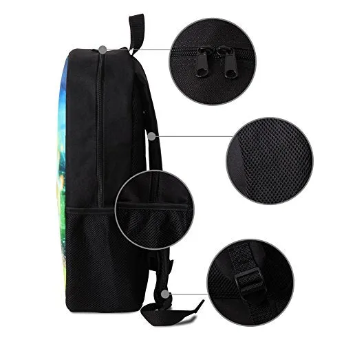 Crazytravel Flower Big School Backpacks For Children Women Travel Sports Hiking Camping