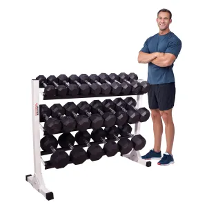 Deltech Fitness 55" Three-Tier Dumbbell Rack (DF516)