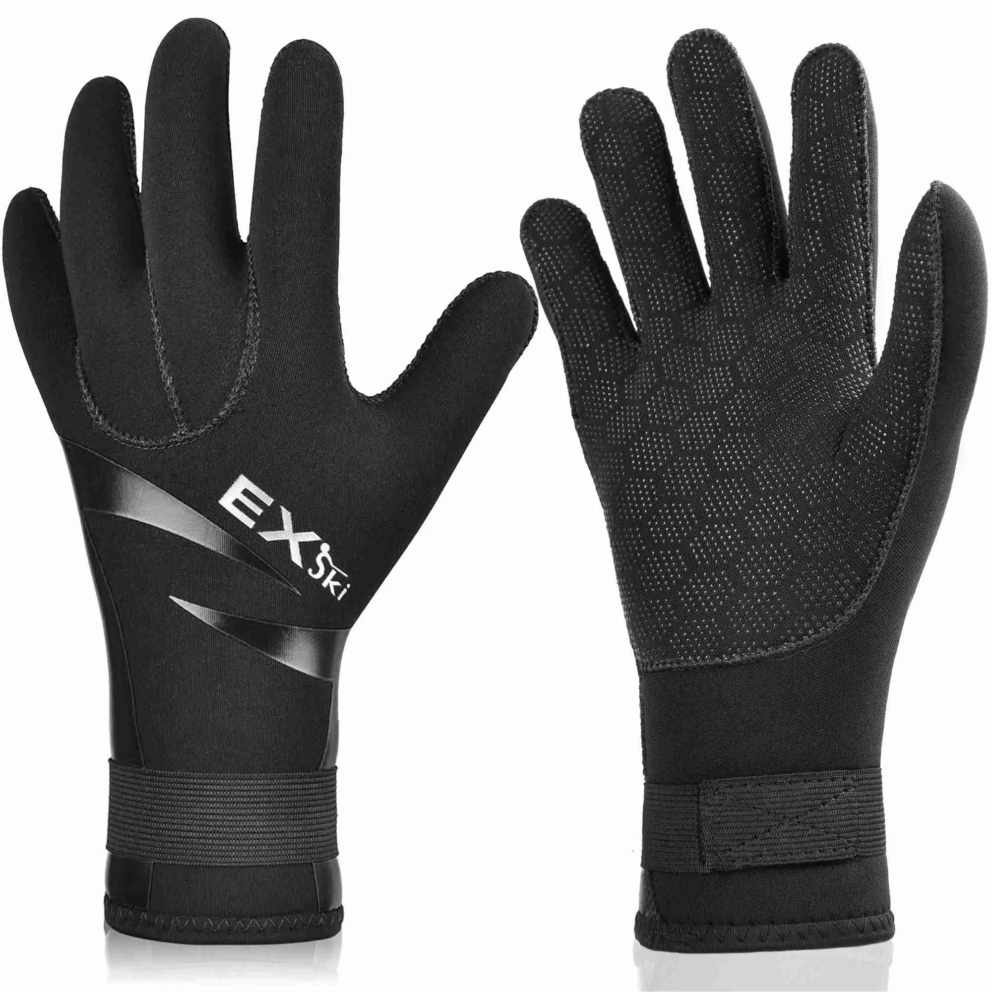 EXski Diving Gloves, 3mm Neoprene Wetsuit Gloves for Scuba Diving Snorkeling Kayaking Paddling Men Women