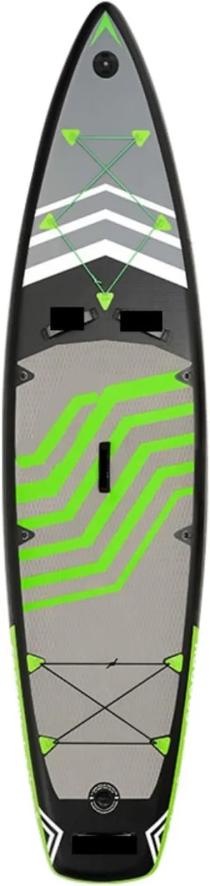 Inflatable Stand Up Paddle Board - Paddleboarding, Surfing - Green - 335 * 81 * 15cm - Beginner