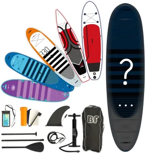 Inflatable Stand Up Paddle Board with SUP Accessories & Backpack. Paddle Boards for Adults. Non-Slip Deck, Wide Stance, Bottom Fin, Double Action Pump (SP1002)