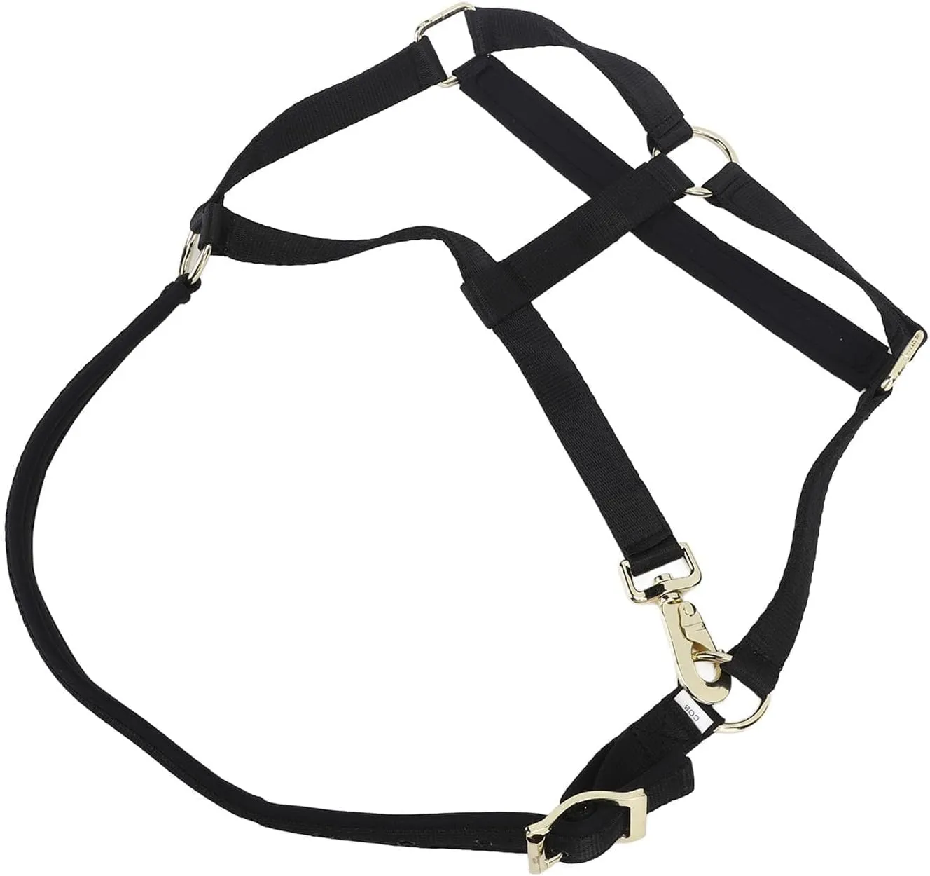 JEOZBM Horse Harness, Polyester Chin and Throat Snap Halterwith Metal Buckle for Reliable Training Control & Comfortable Use