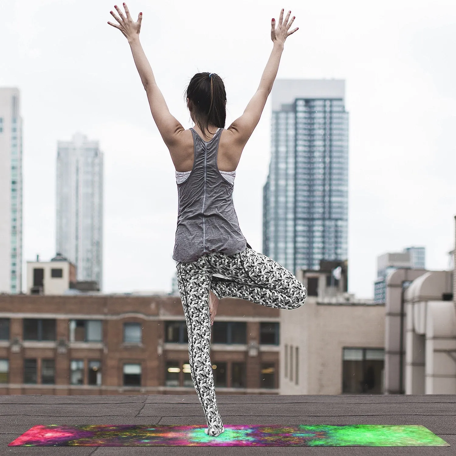 Lilith Psychedelic Suede Anti-Slip Yoga Mat