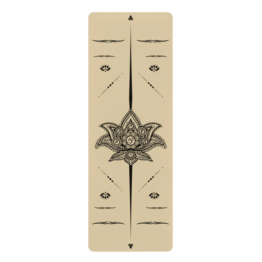 LOTUS PRINTED YOGA MAT – BEST NON-SLIP YOGA MAT FOR SERENITY