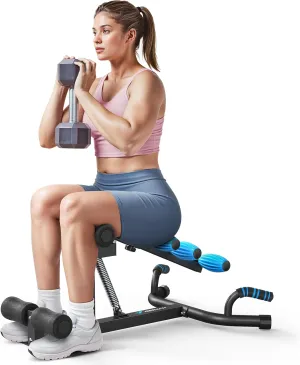MERACH Deep Squat Machine for Women, Adjustable Glutes Trainer Machine, Core Leg Push Up Workout Machine for Home Gym