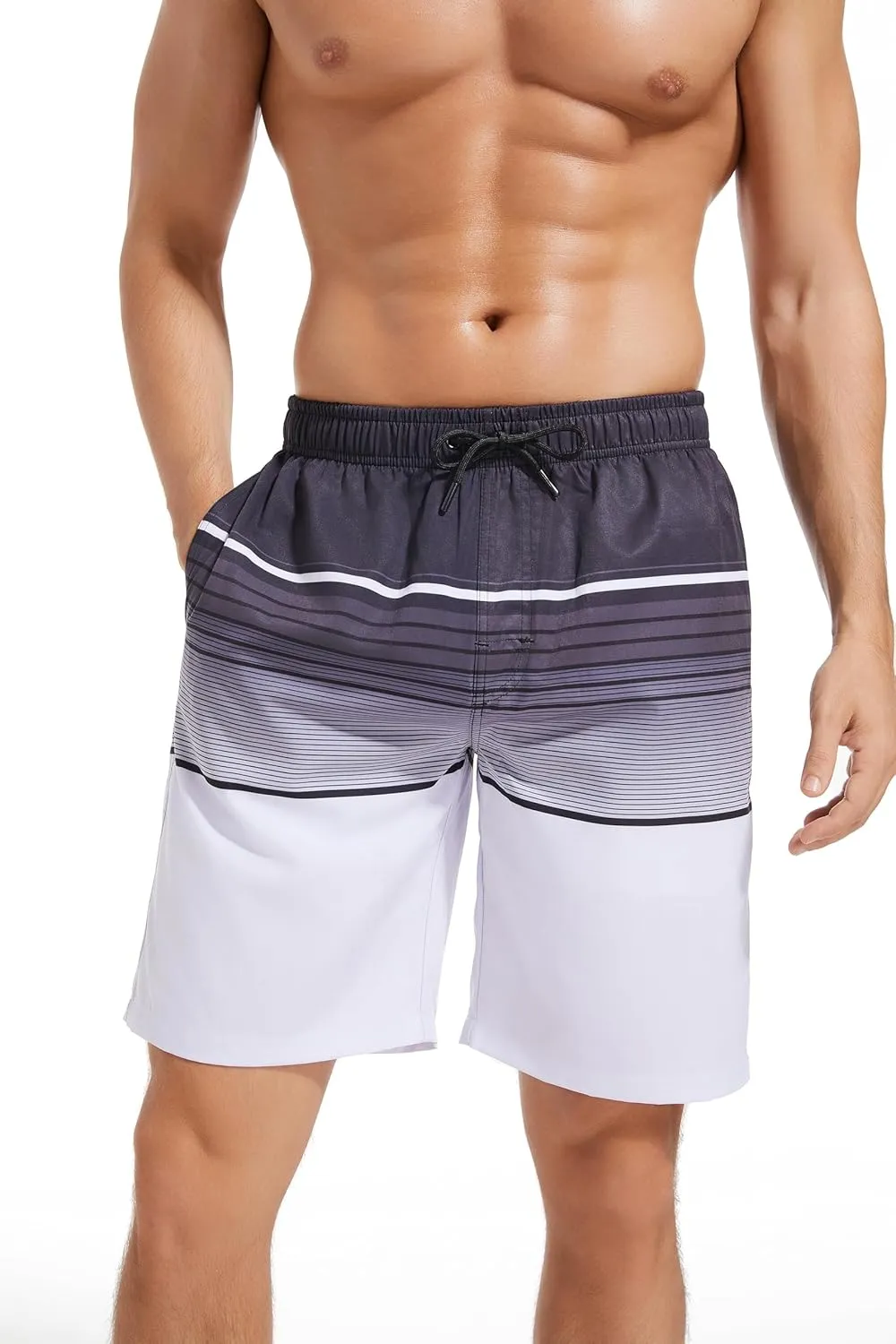 MILANKERR Mens Swim Trunks Swimming Trunks for Men,Mens Bathing Suit Swimsuit Men's Swimwear Swim Short 9" Inseam 20" Outseam