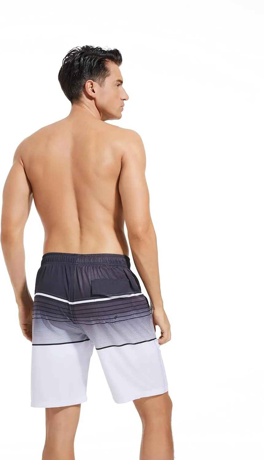 MILANKERR Mens Swim Trunks Swimming Trunks for Men,Mens Bathing Suit Swimsuit Men's Swimwear Swim Short 9" Inseam 20" Outseam