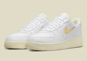 Nike Air Force 1 07 DC8894-100 Men Jewel Pale Vanilla Leather Running Shoes C793