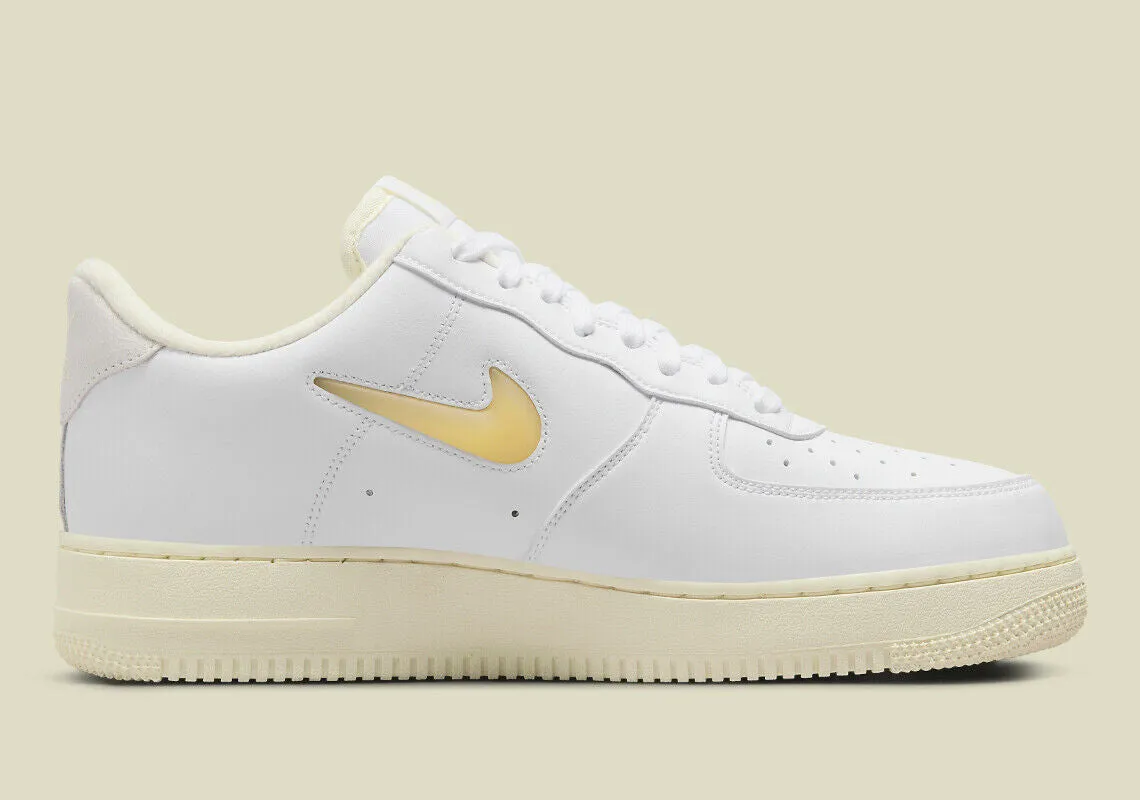 Nike Air Force 1 07 DC8894-100 Men Jewel Pale Vanilla Leather Running Shoes C793