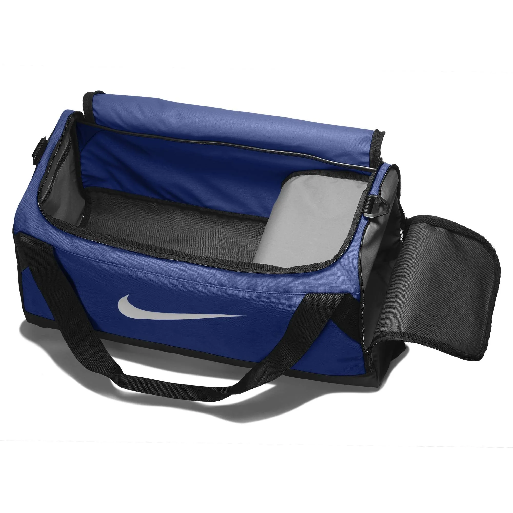 NIKE Brasilia Training Duffel Bag, Game Royal/Black/White, Medium