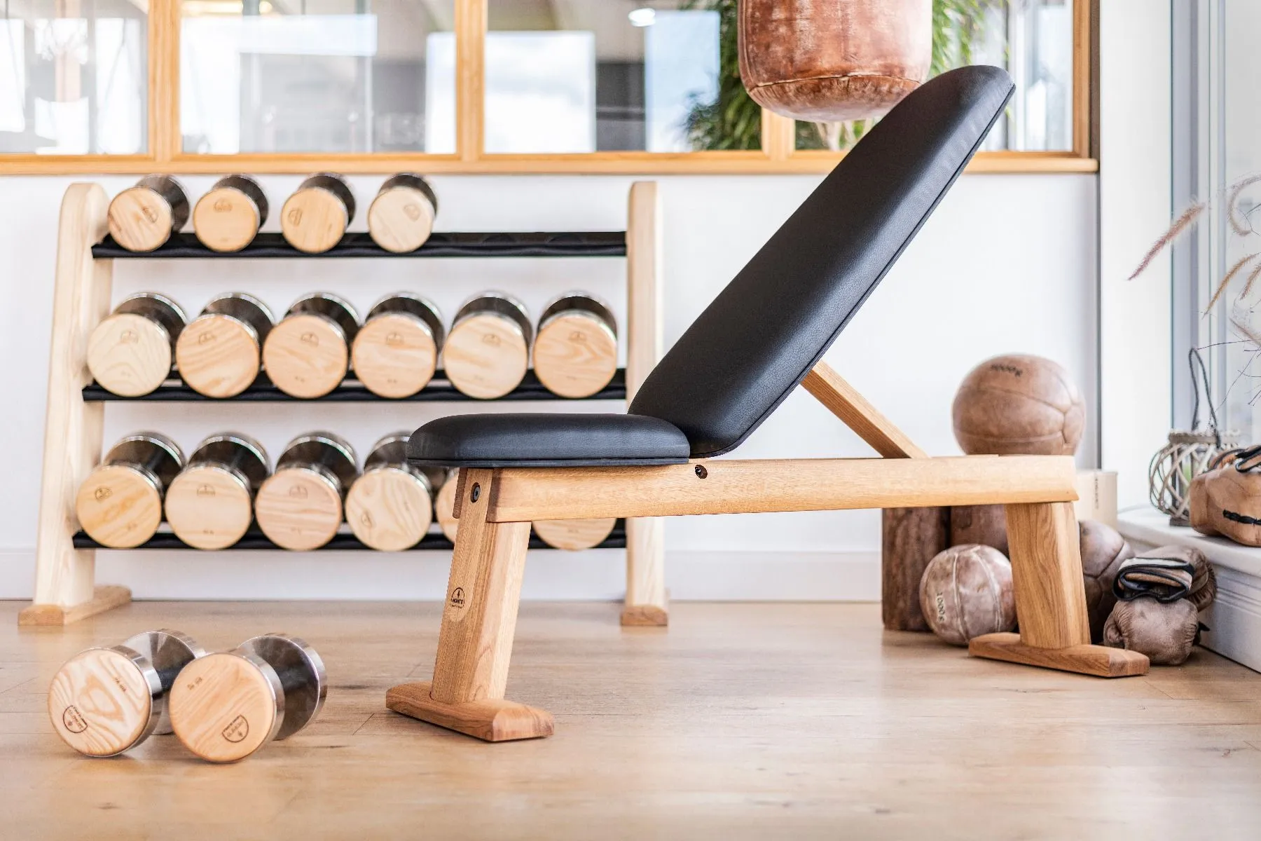 NOHRD Dumbbells Rack Walnut