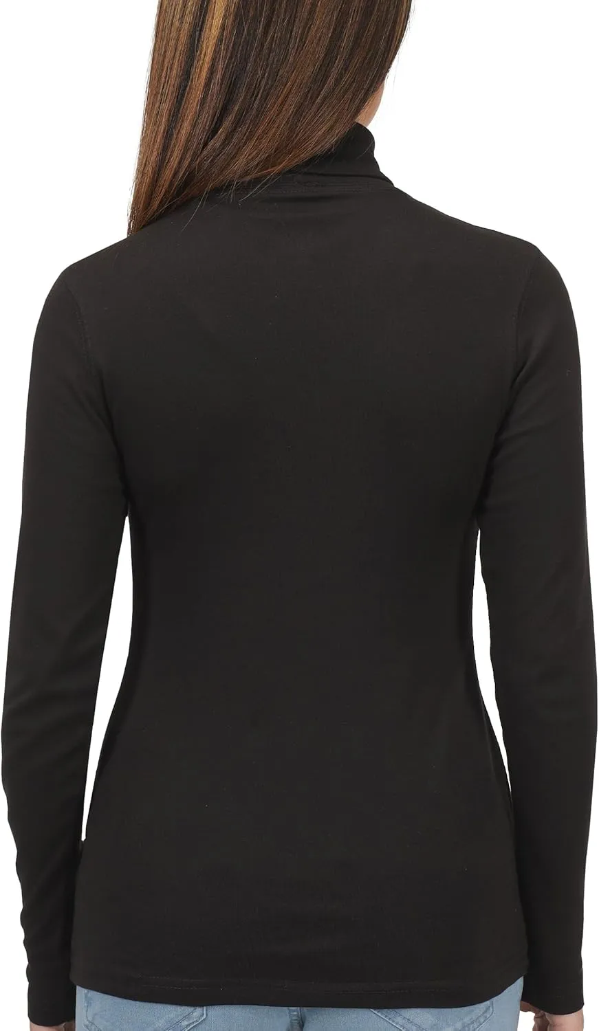 NY Threads 3 Pack Womens Turtleneck Long Sleeve Shirt Slim Fit Thermal Base Layer Tops