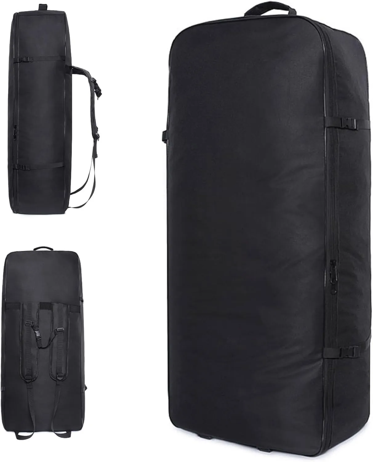 Paddle Board Backpack 37x16.5x9.5in Zippered Inflatable Paddle Board Bag with Handle and Buckle Strap Nylon Paddle Board Bag for, Surfboard, Bag Only, Paddle Board Backpack