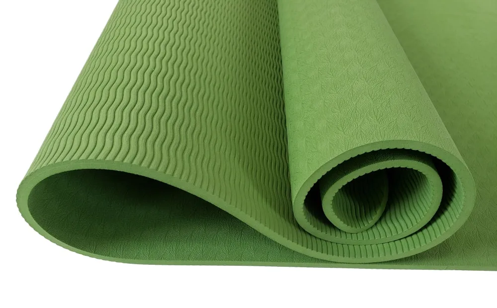 Premium TPE Yoga Mat - For Yoga Studio and Home Gym | Green