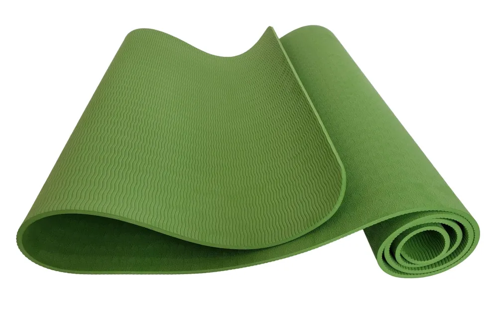 Premium TPE Yoga Mat - For Yoga Studio and Home Gym | Green