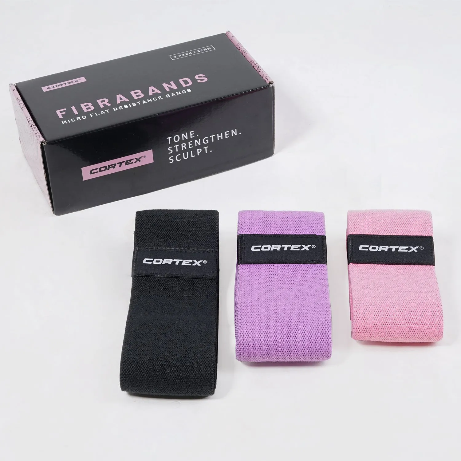 Resistance Bands CORTEX Micro Flat FibraBands 3 Pack  82mm