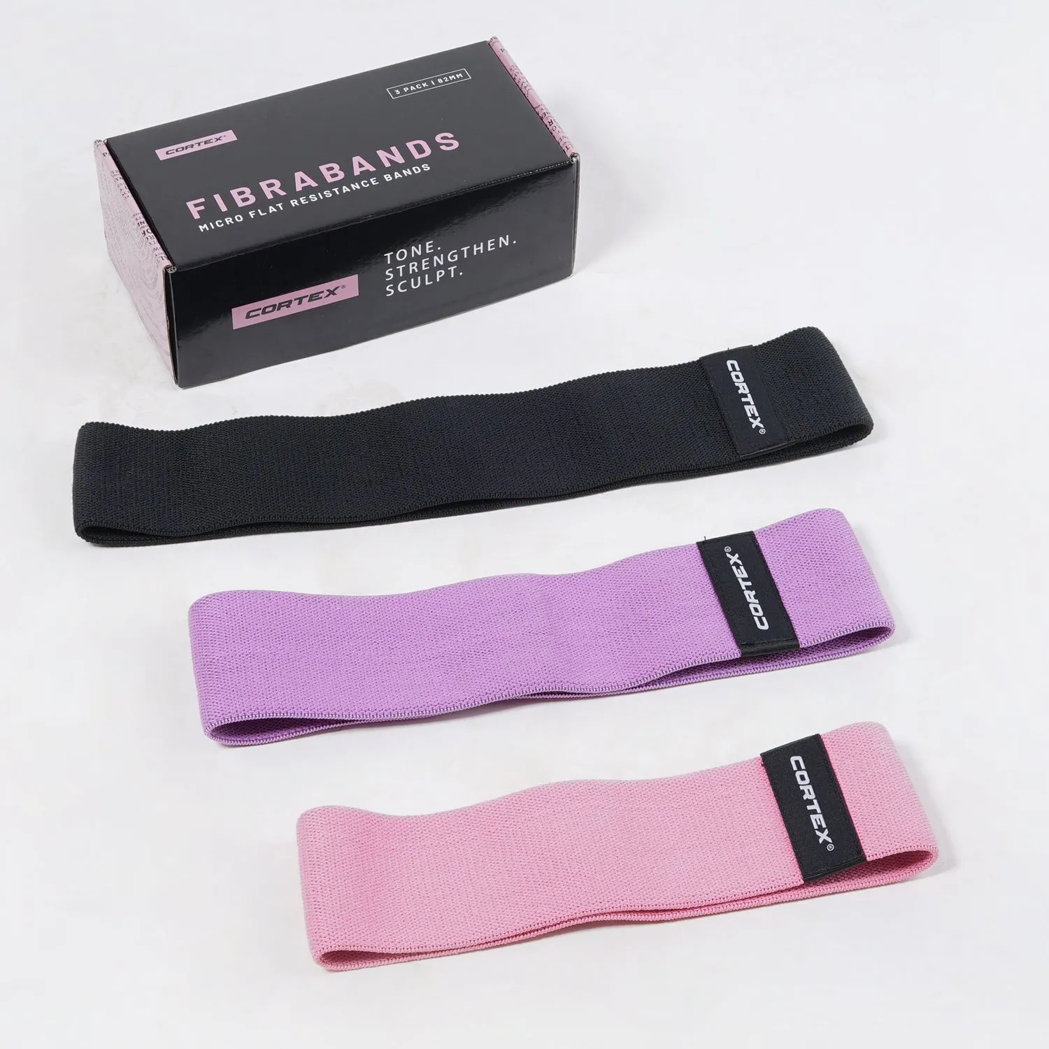 Resistance Bands CORTEX Micro Flat FibraBands 3 Pack  82mm