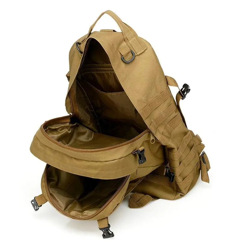 SA-3M50 Large Military Style Outdoor 50L Backpack/Daypack w/ 3 MOLLE Bags