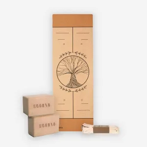The Alignment Pack: Tree of Life Mat   2 Blocks   Stretch Strap