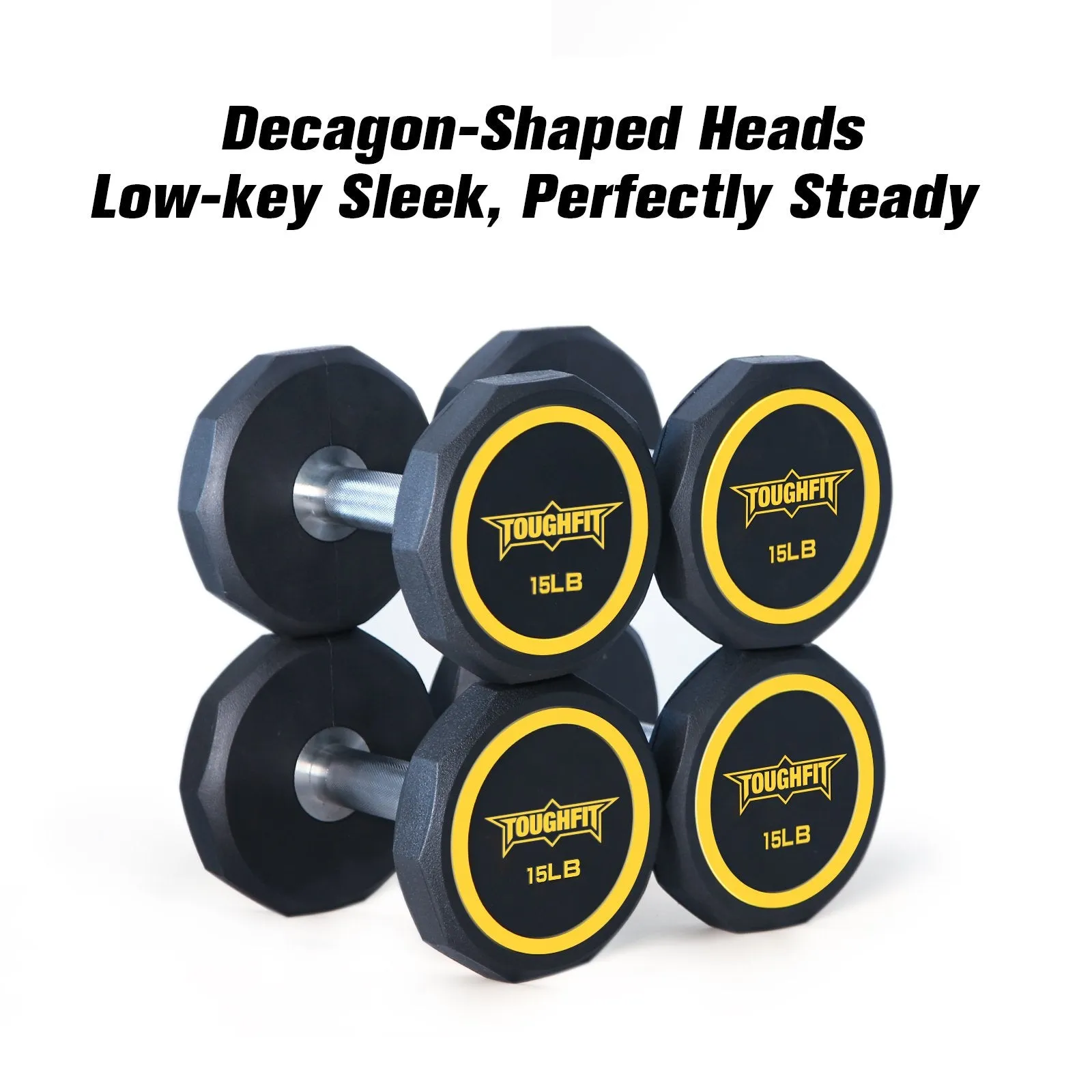 ToughFit Decagon PEV Dumbbells