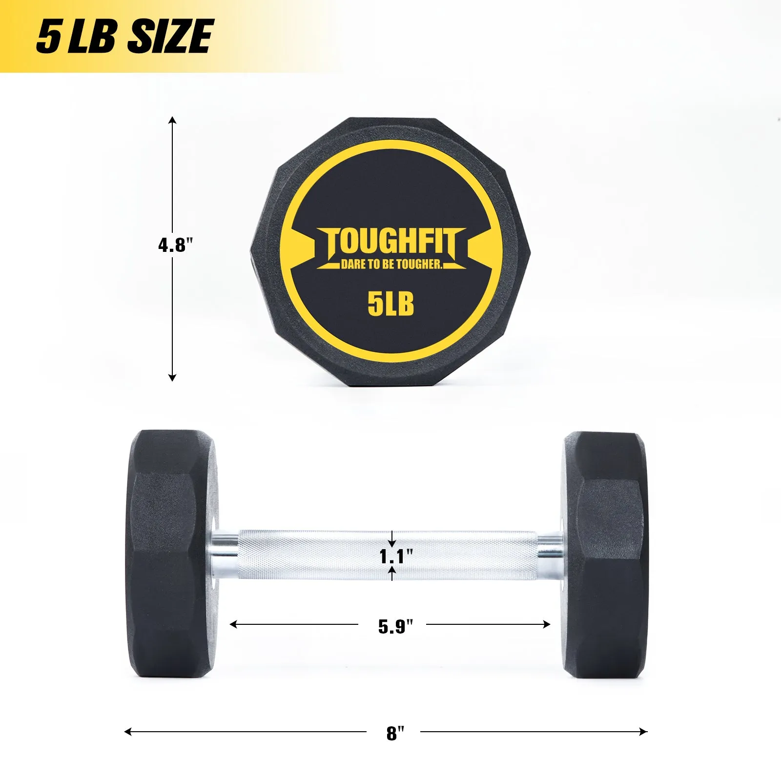 ToughFit Decagon PEV Dumbbells