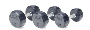 Troy 12-Sided Rubber Encased Dumbbell 5-50 lbs Set