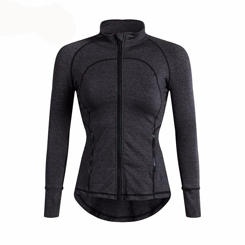 Women Autumn Winter Sports Sweatshirts Zipper Running Jacket