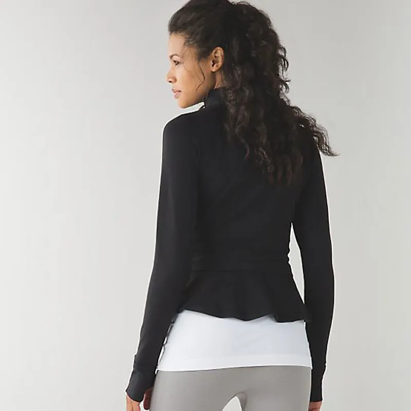 Women Autumn Winter Sports Sweatshirts Zipper Running Jacket