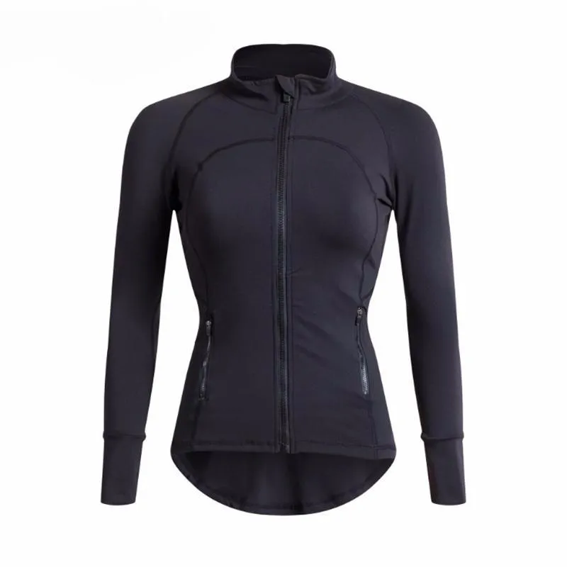 Women Autumn Winter Sports Sweatshirts Zipper Running Jacket