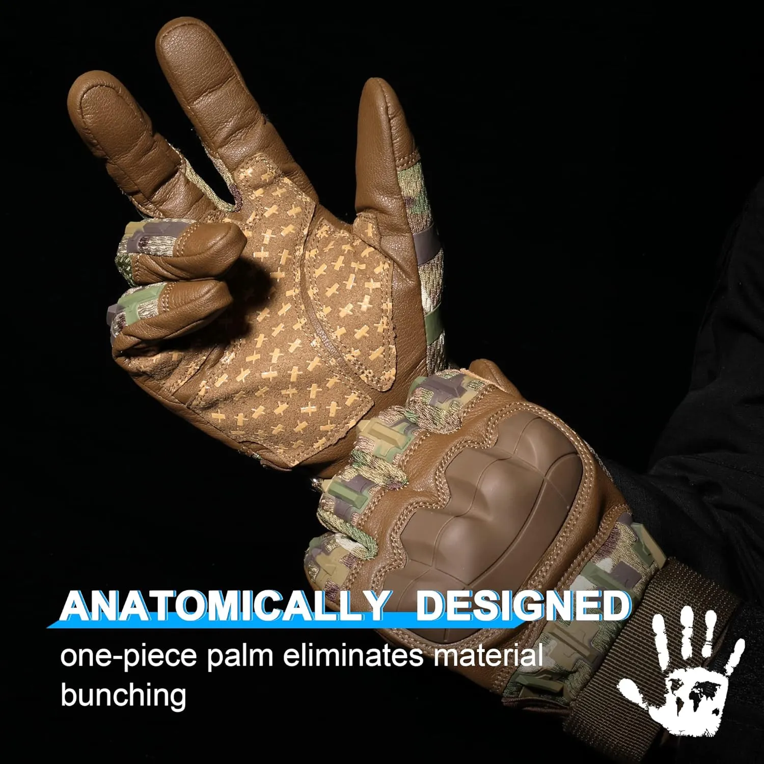 WTACTFUL Rubber Guard Tactical Gloves for Men Touchscreen Airsoft Motorcycle Hunting Outdoor